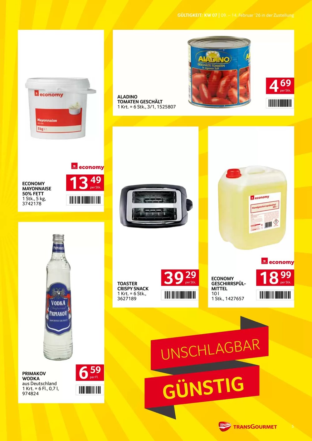 Transgourmet Flugblatt (ab 09.02.2026) - Angebote und Prospekt - Seite 5
