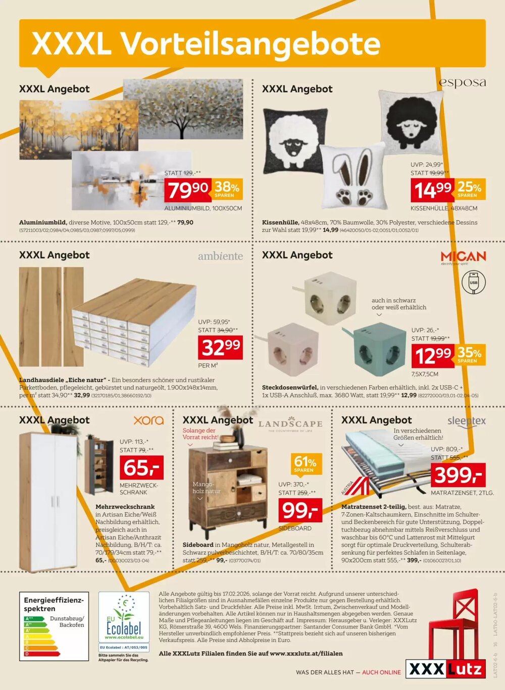 XXXLutz Flugblatt (ab 10.02.2026) - Angebote und Prospekt - Seite 16