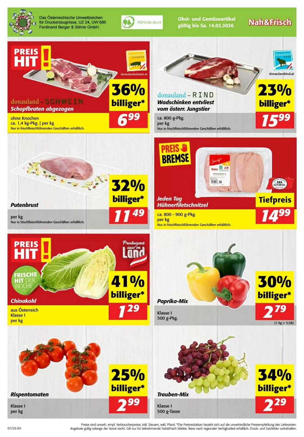 Nah&Frisch Flugblatt (ab 11.02.2026) - Angebote und Prospekt - Seite 12