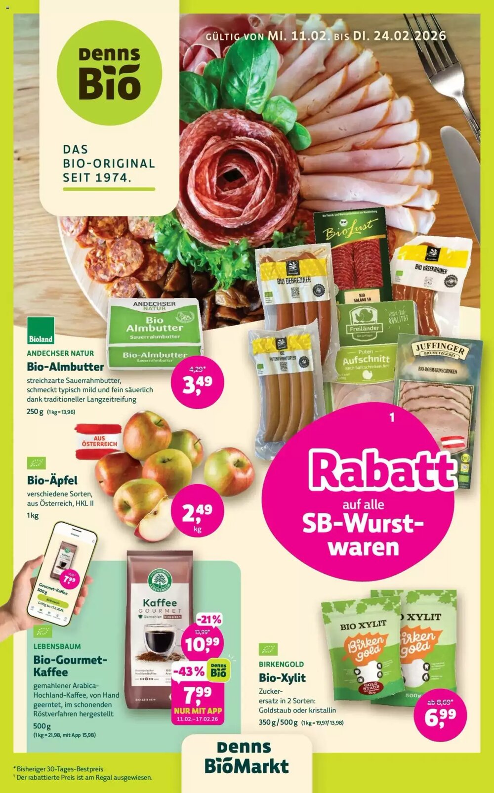 Denn's Biomarkt Flugblatt (ab 11.02.2026) - Angebote und Prospekt - Seite 1