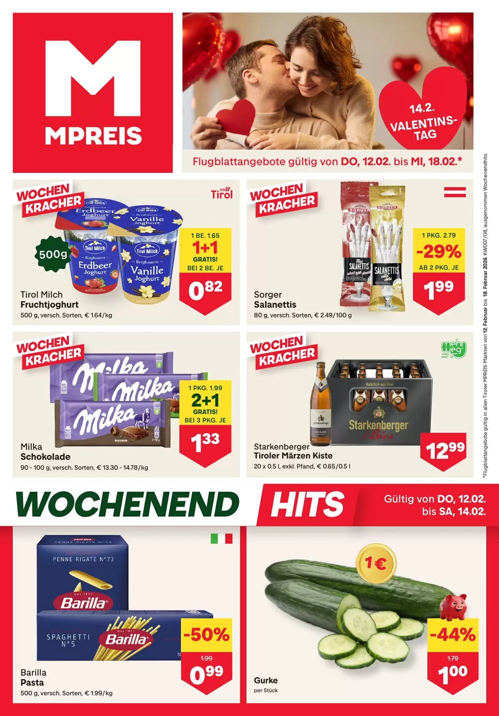 MPreis Flugblatt (ab 12.02.2026) - Angebote und Prospekt - Seite 1