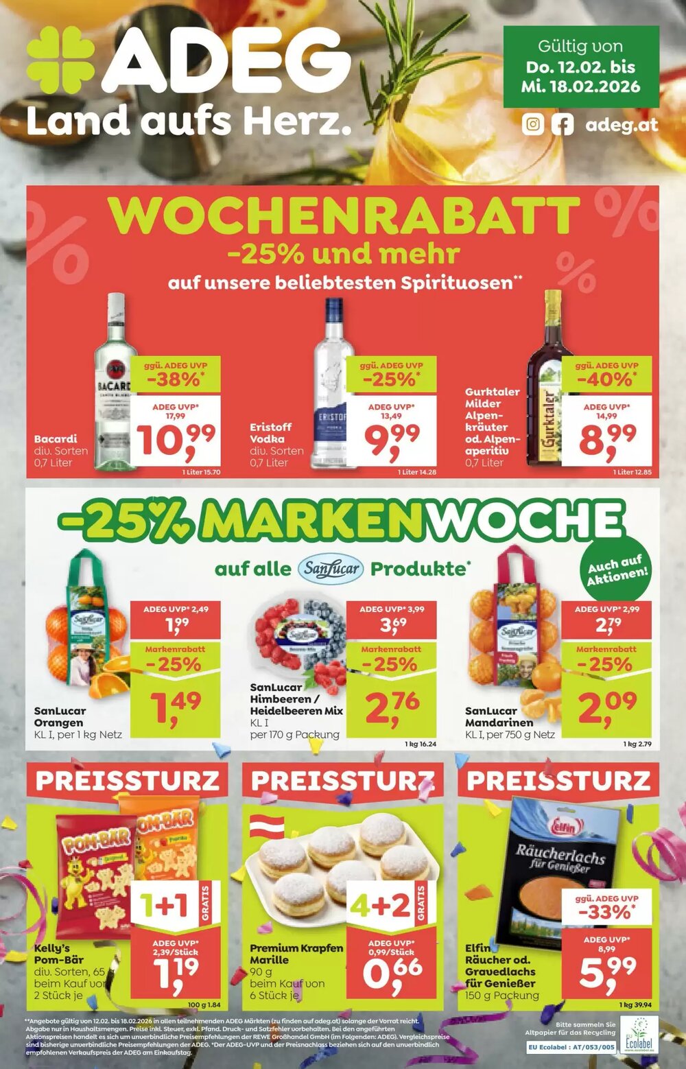ADEG Flugblatt (ab 12.02.2026) - Angebote und Prospekt - Seite 1