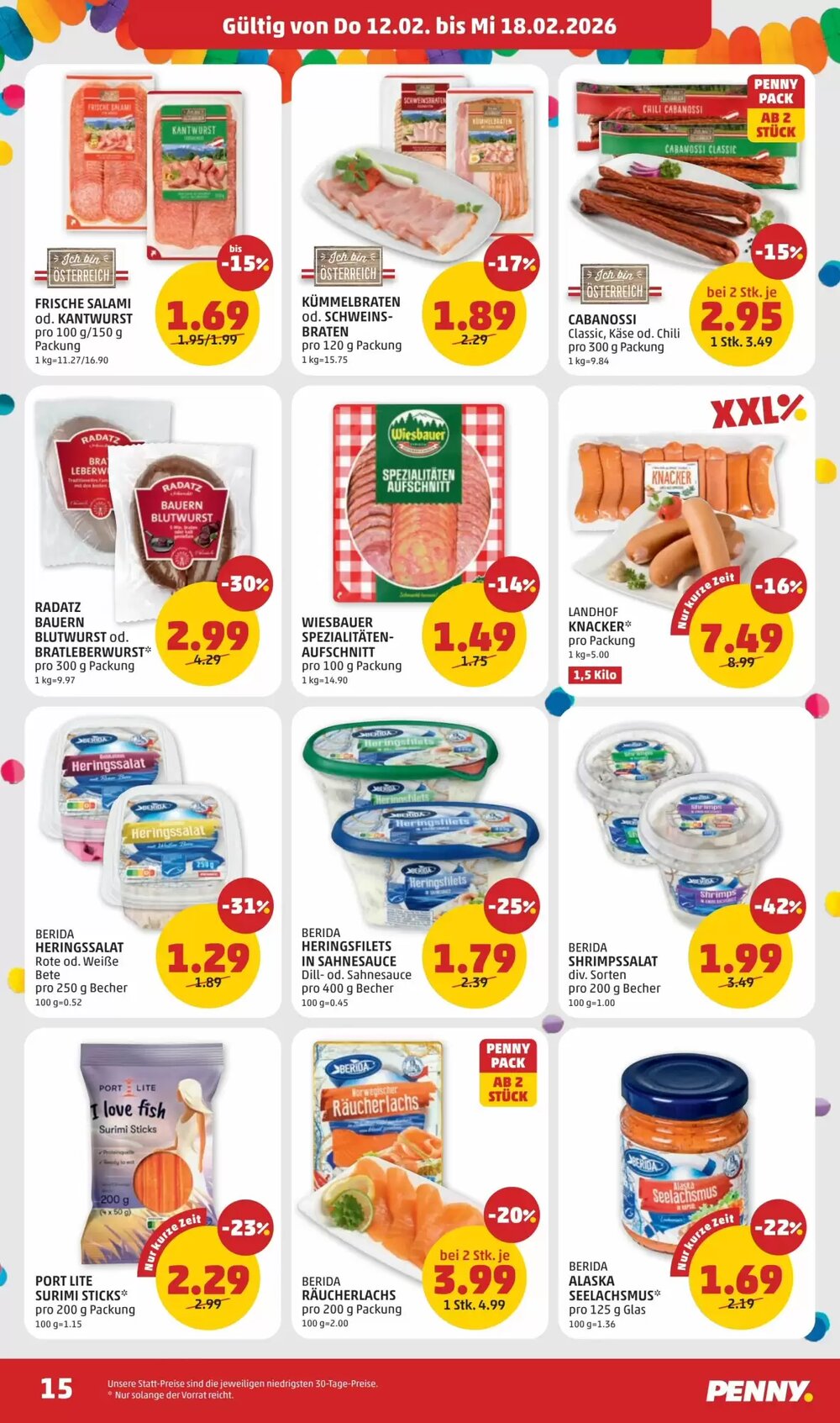 PENNY Flugblatt (ab 12.02.2026) - Angebote und Prospekt - Seite 15