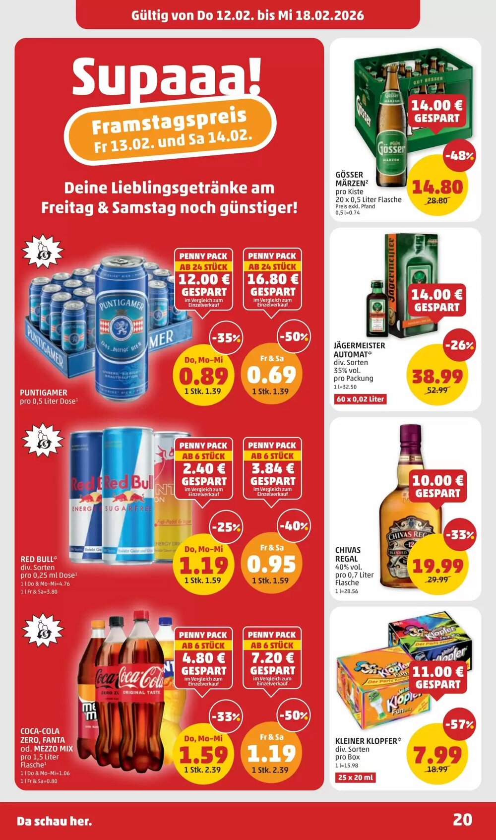 PENNY Flugblatt (ab 12.02.2026) - Angebote und Prospekt - Seite 20