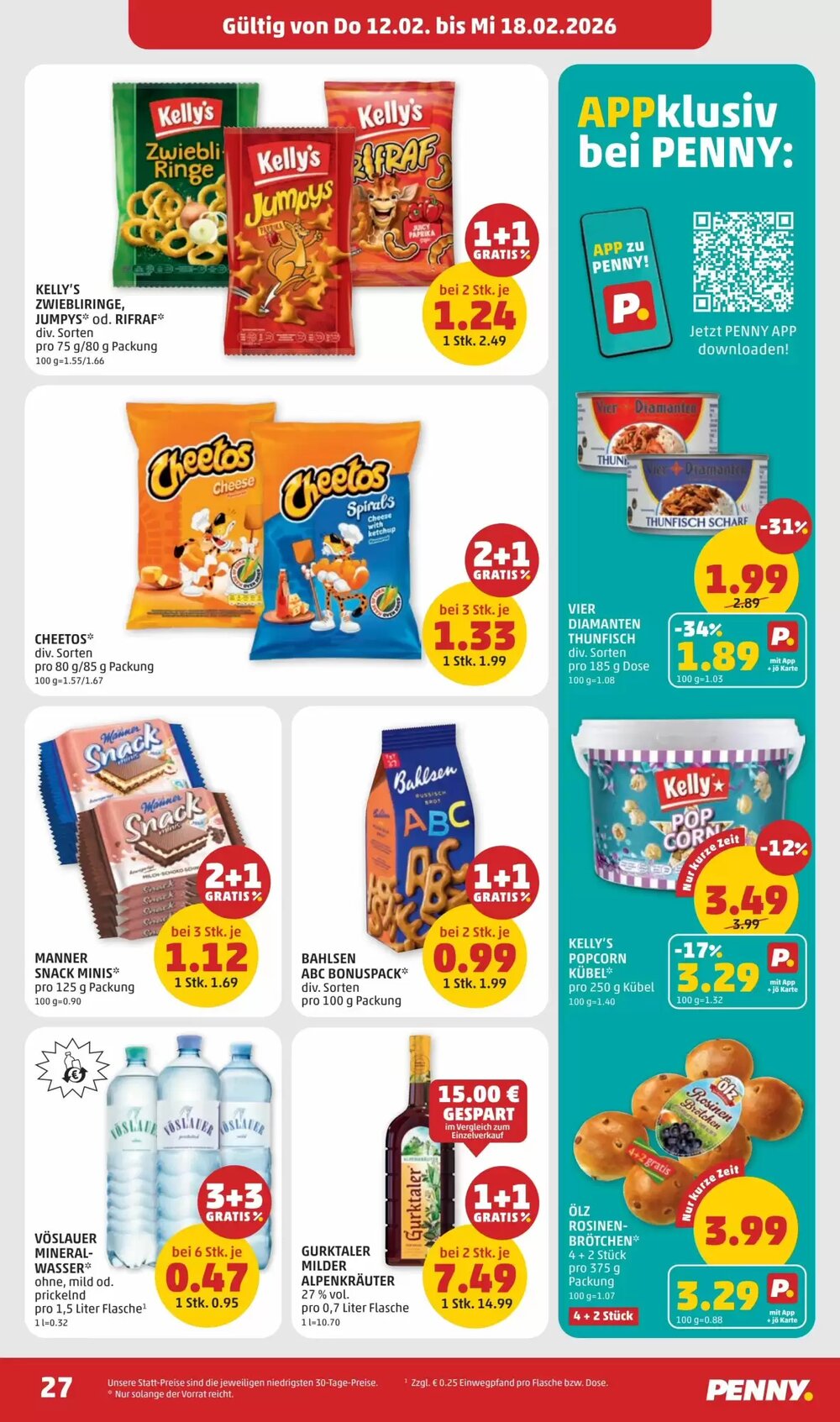 PENNY Flugblatt (ab 12.02.2026) - Angebote und Prospekt - Seite 27