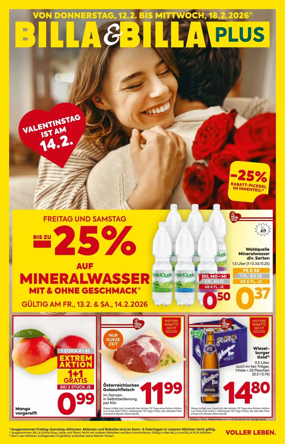 Billa Flugblatt (ab 12.02.2026) - Angebote und Prospekt - Seite 1