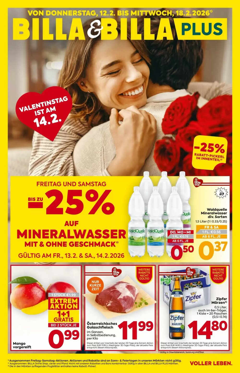 Billa Flugblatt (ab 12.02.2026) - Angebote und Prospekt - Seite 1