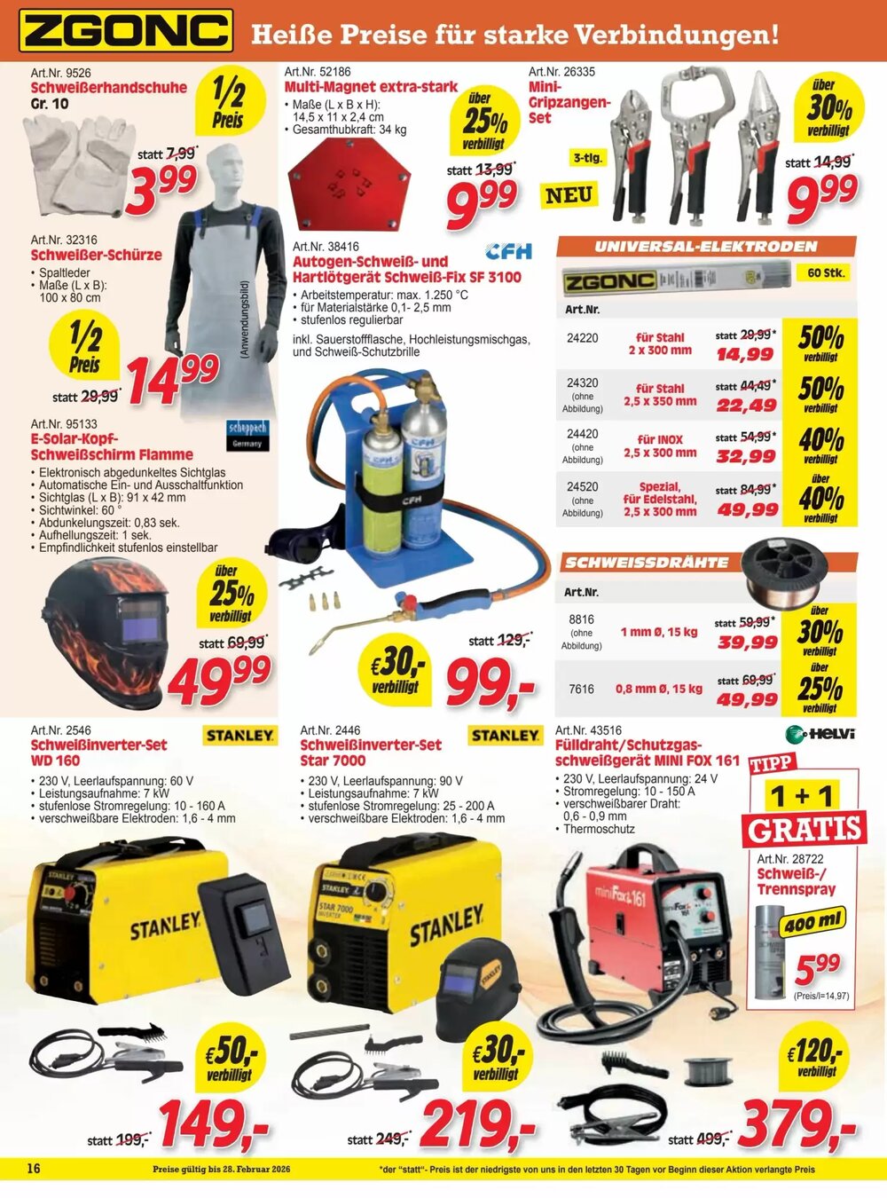 Zgonc Flugblatt (ab 12.02.2026) - Angebote und Prospekt - Seite 16