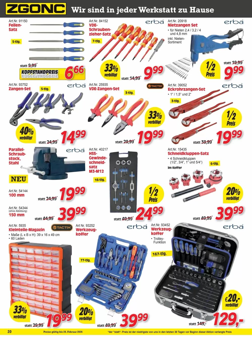 Zgonc Flugblatt (ab 12.02.2026) - Angebote und Prospekt - Seite 20