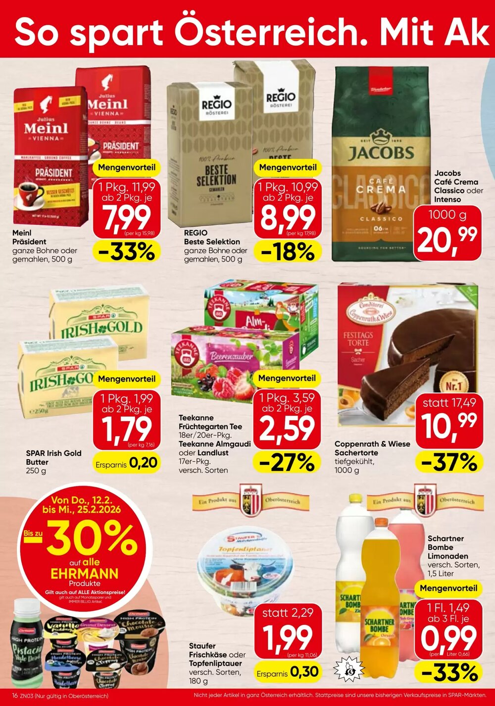 Strasser Markt Flugblatt (ab 12.02.2026) - Angebote und Prospekt - Seite 16