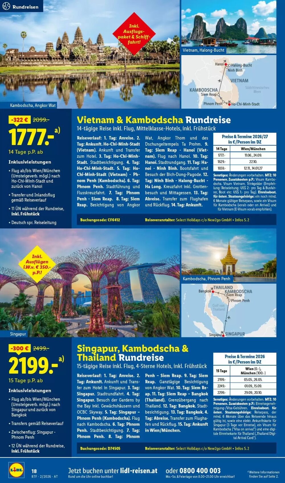 Lidl Reisen Flugblatt (ab 14.02.2026) - Angebote und Prospekt - Seite 18
