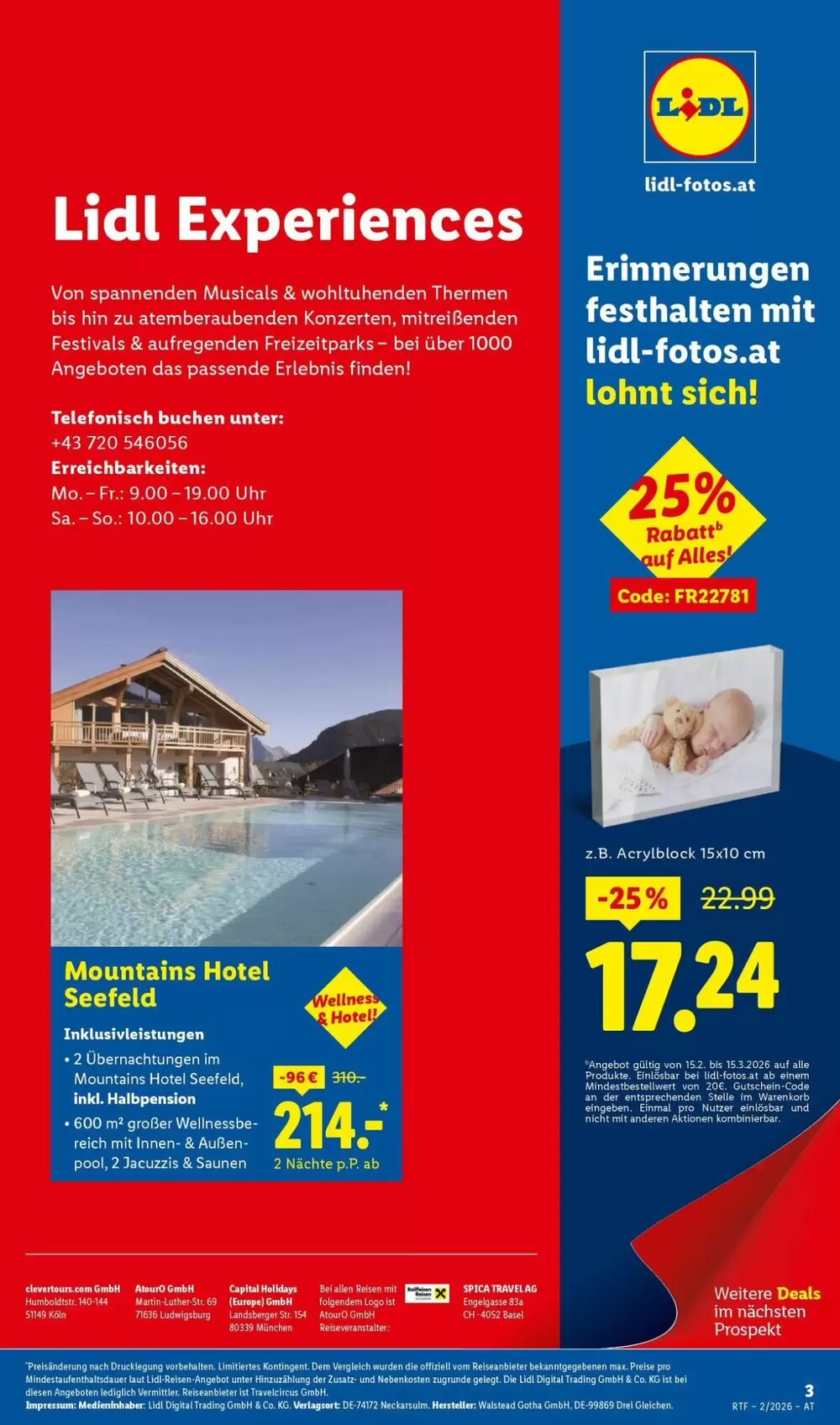 Lidl Reisen Flugblatt (ab 14.02.2026) - Angebote und Prospekt - Seite 3
