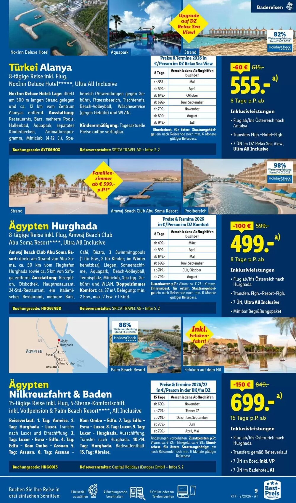 Lidl Reisen Flugblatt (ab 14.02.2026) - Angebote und Prospekt - Seite 9