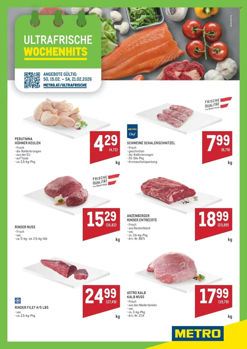 Metro Flugblatt (ab 15.02.2026) - Angebote und Prospekt - Seite 1