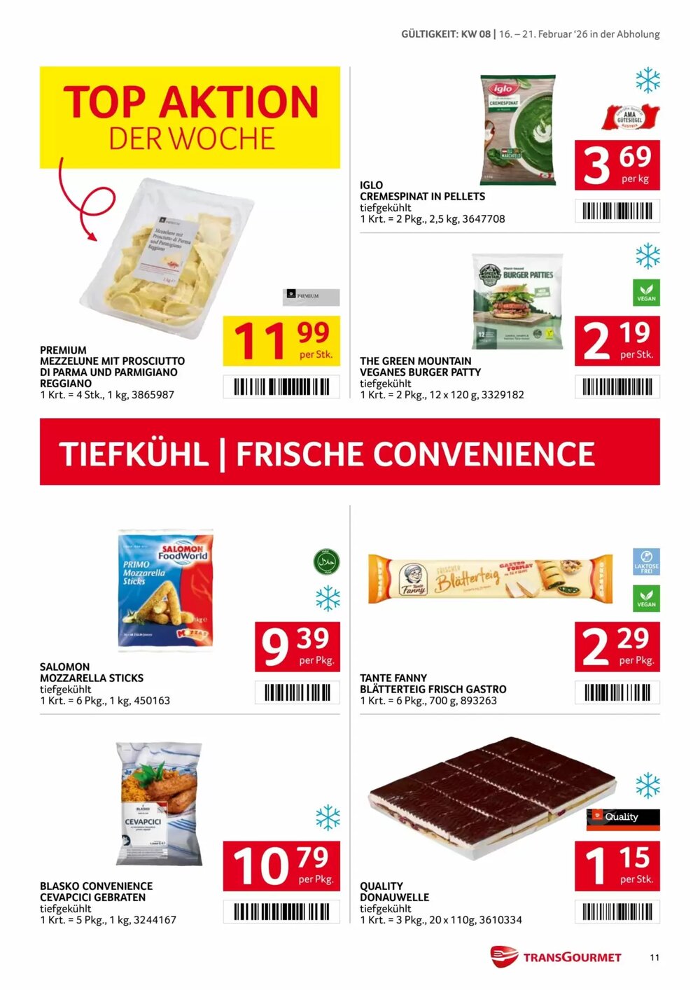 Transgourmet Flugblatt (ab 16.02.2026) - Angebote und Prospekt - Seite 11
