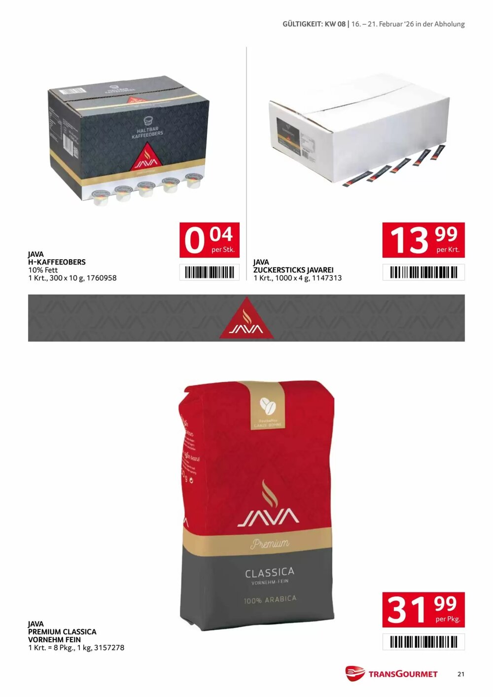 Transgourmet Flugblatt (ab 16.02.2026) - Angebote und Prospekt - Seite 21