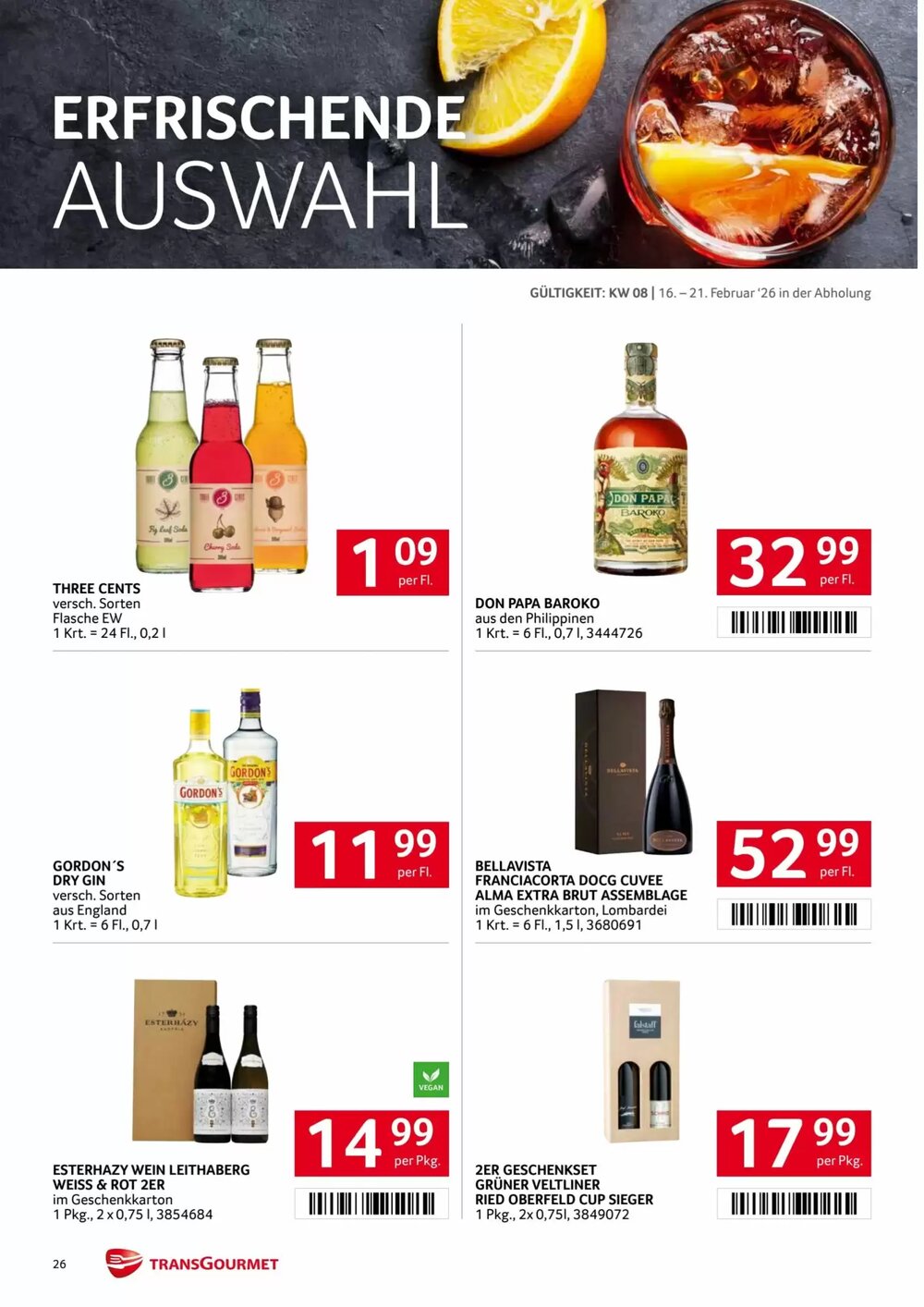 Transgourmet Flugblatt (ab 16.02.2026) - Angebote und Prospekt - Seite 26