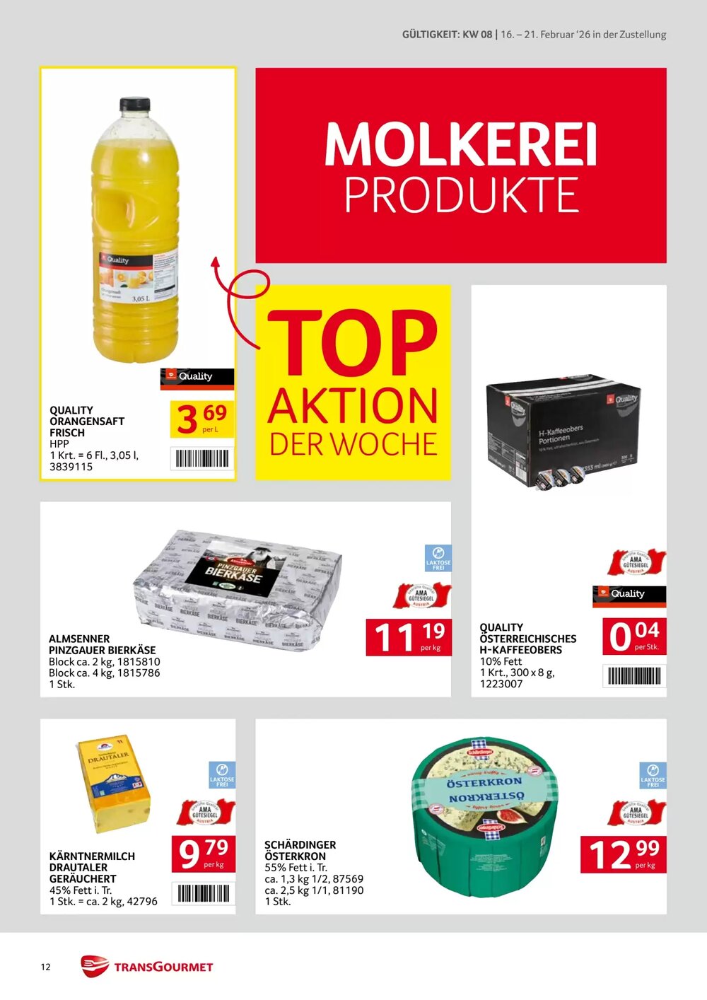 Transgourmet Flugblatt (ab 16.02.2026) - Angebote und Prospekt - Seite 12
