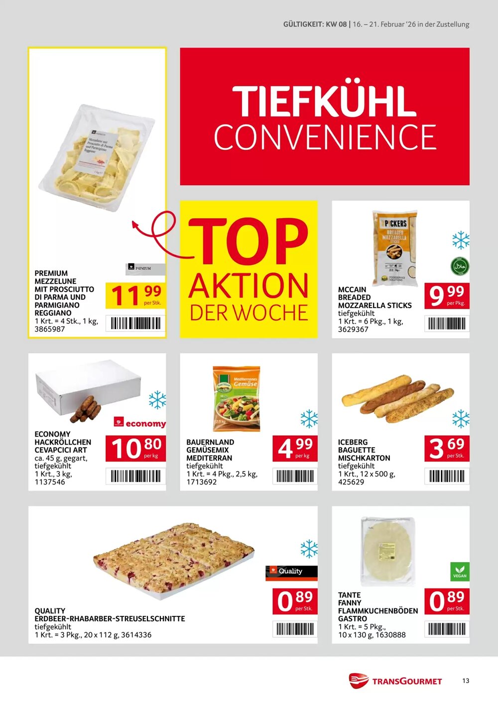 Transgourmet Flugblatt (ab 16.02.2026) - Angebote und Prospekt - Seite 13