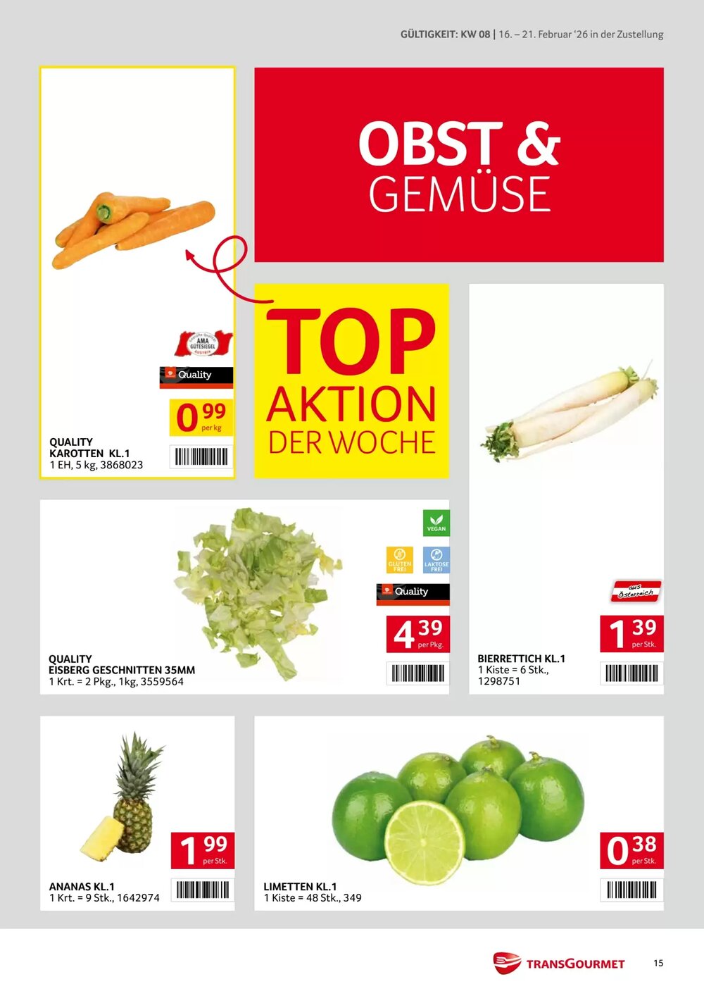 Transgourmet Flugblatt (ab 16.02.2026) - Angebote und Prospekt - Seite 15