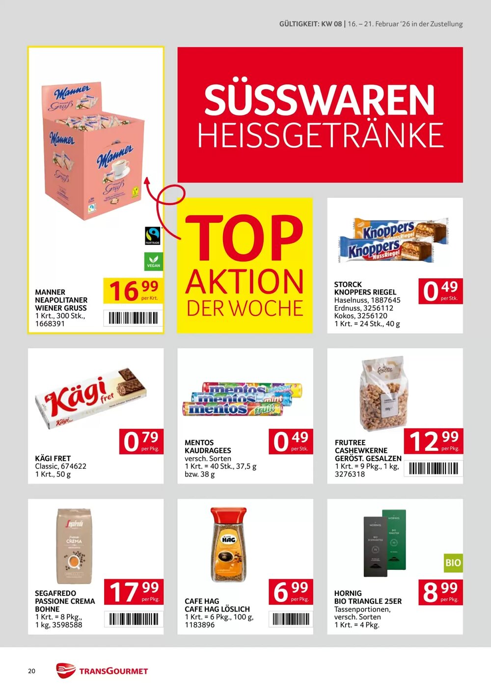 Transgourmet Flugblatt (ab 16.02.2026) - Angebote und Prospekt - Seite 20