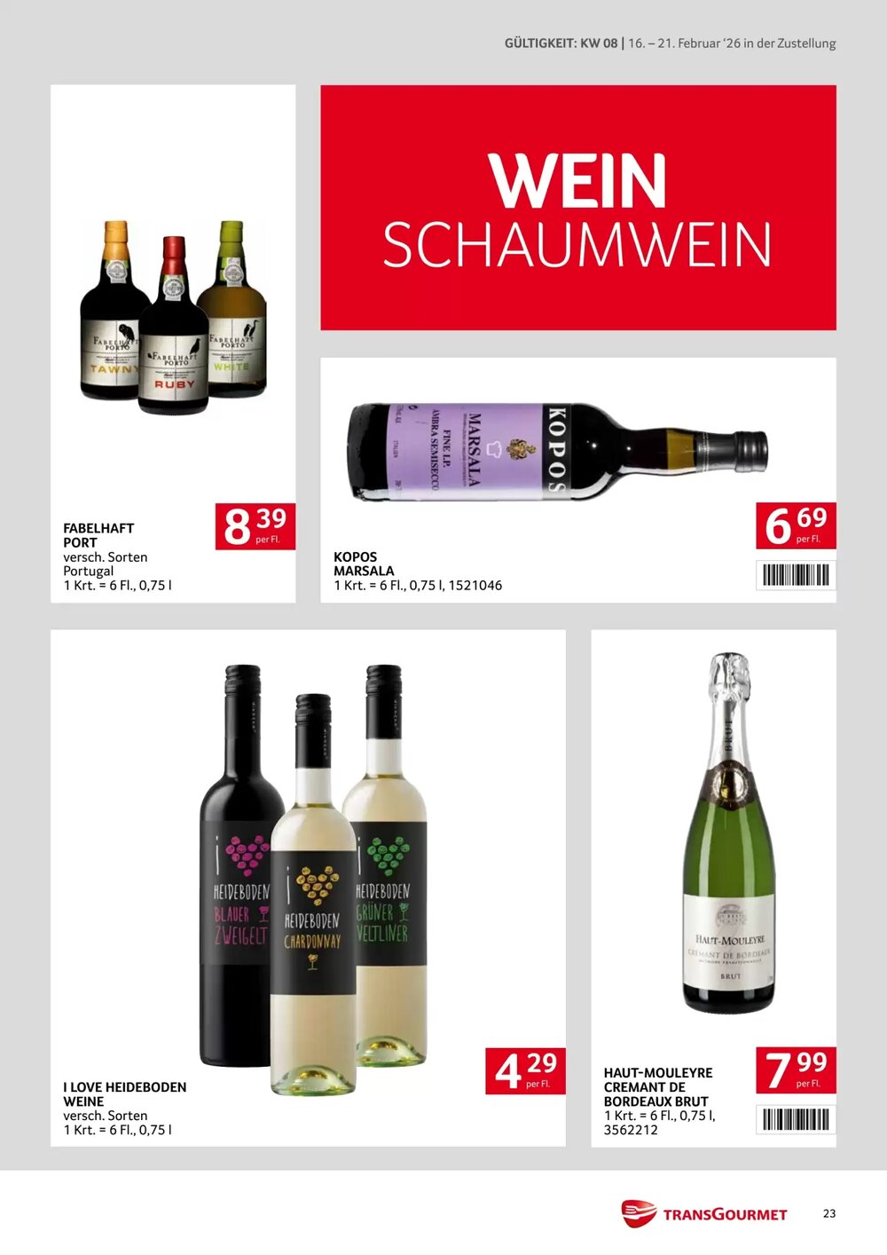 Transgourmet Flugblatt (ab 16.02.2026) - Angebote und Prospekt - Seite 23