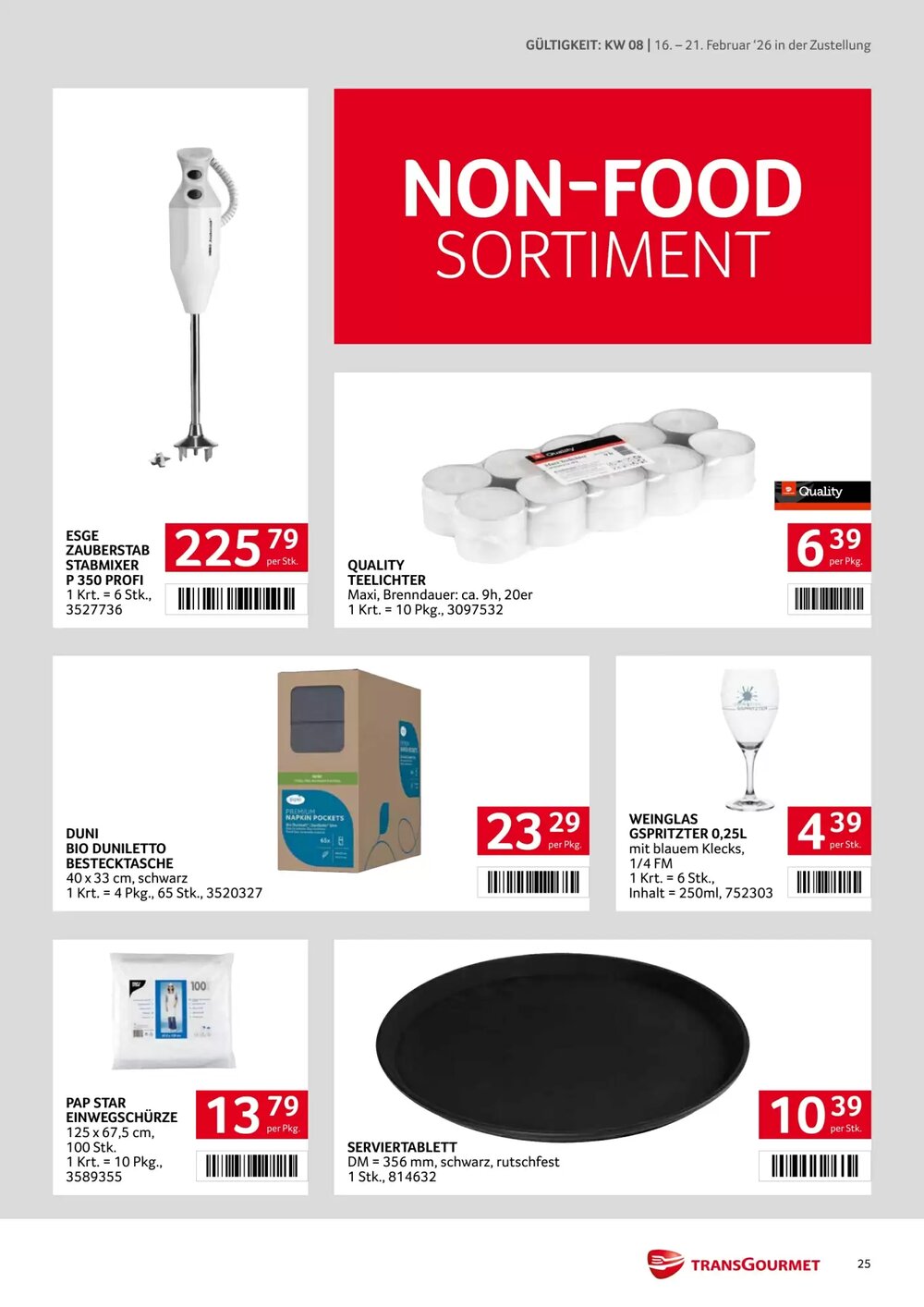 Transgourmet Flugblatt (ab 16.02.2026) - Angebote und Prospekt - Seite 25