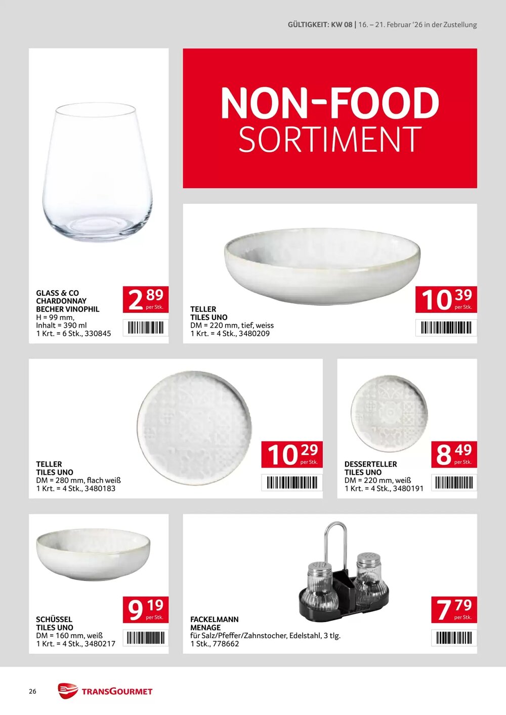 Transgourmet Flugblatt (ab 16.02.2026) - Angebote und Prospekt - Seite 26