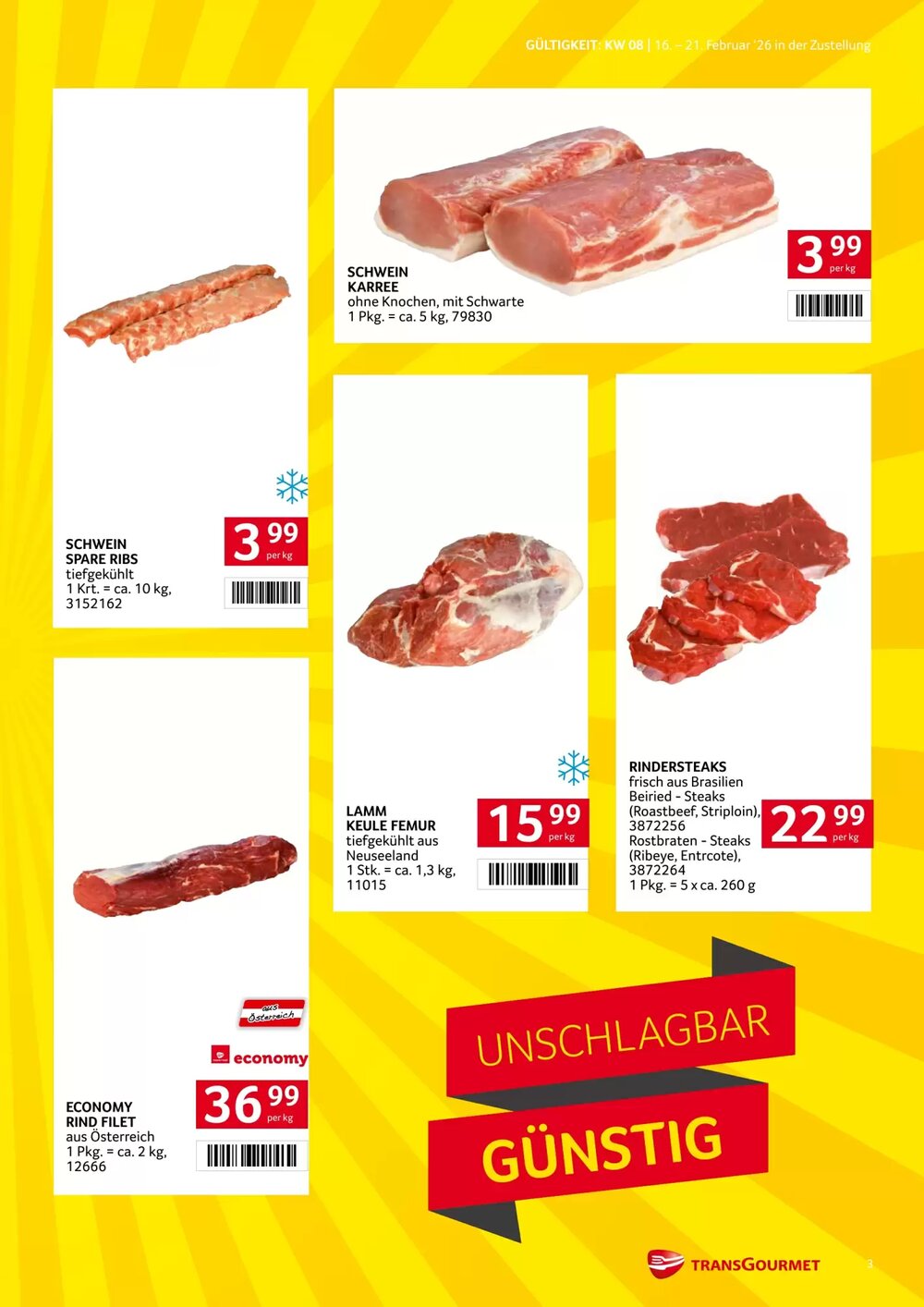 Transgourmet Flugblatt (ab 16.02.2026) - Angebote und Prospekt - Seite 3