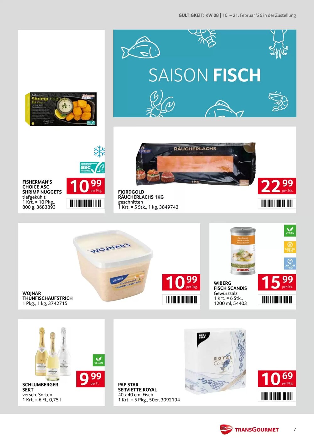 Transgourmet Flugblatt (ab 16.02.2026) - Angebote und Prospekt - Seite 7