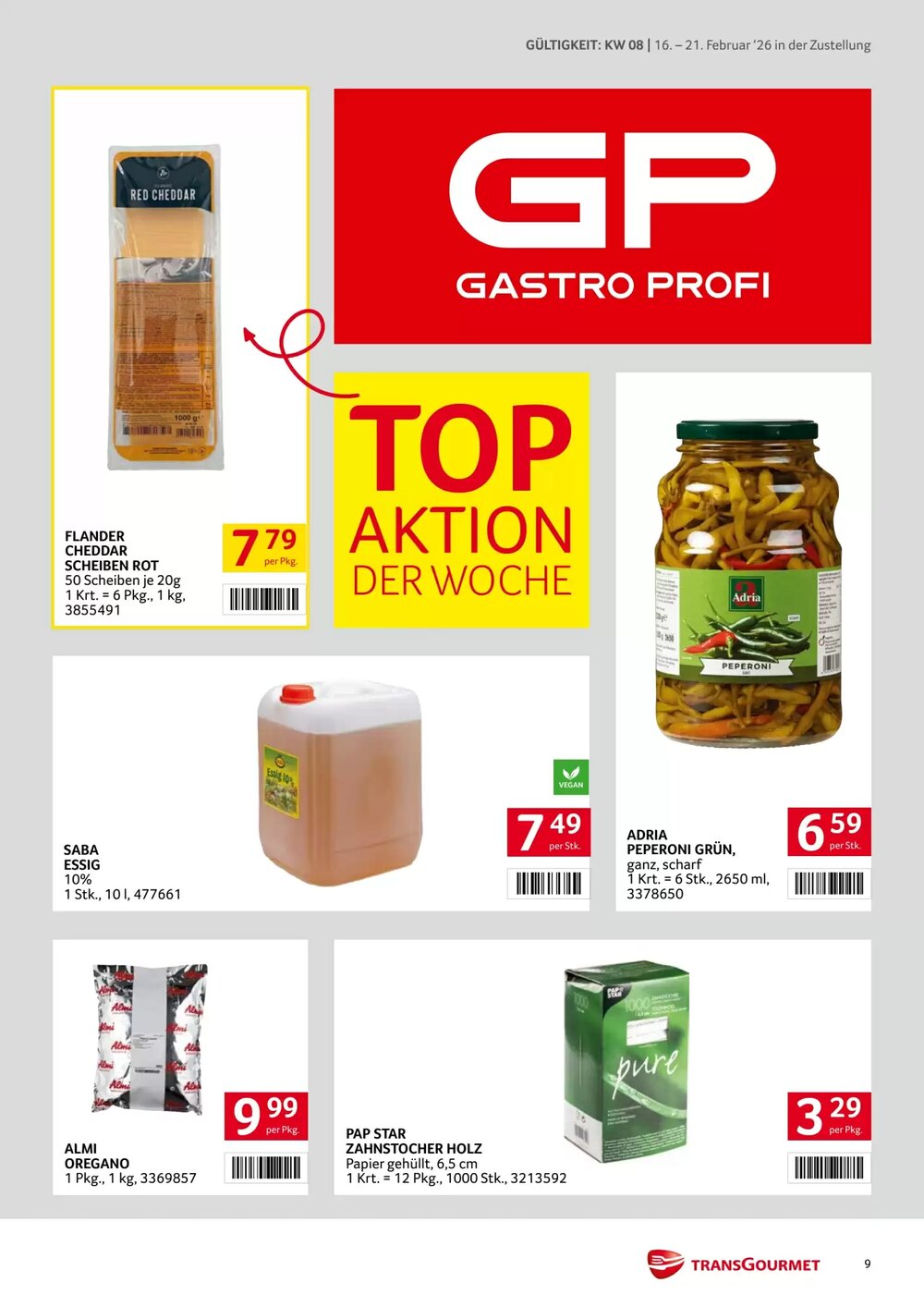 Transgourmet Flugblatt (ab 16.02.2026) - Angebote und Prospekt - Seite 9