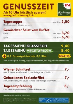Interspar Restaurant Flugblatt (ab 16.02.2026) - Angebote und Prospekt