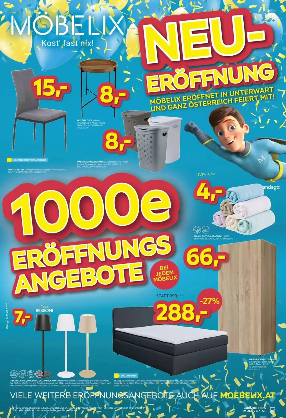 Möbelix Flugblatt (ab 16.02.2026) - Angebote und Prospekt - Seite 1
