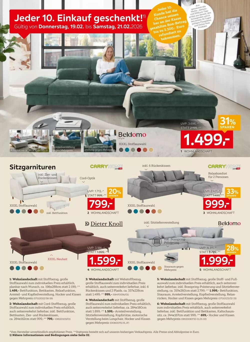 XXXLutz Flugblatt (ab 17.02.2026) - Angebote und Prospekt - Seite 6