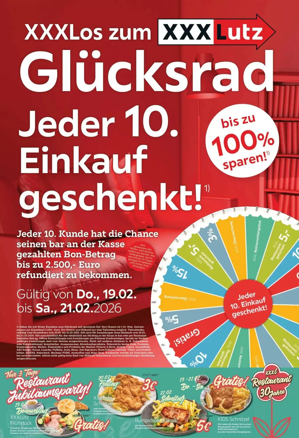 XXXLutz Flugblatt (ab 18.02.2026) - Angebote und Prospekt - Seite 1