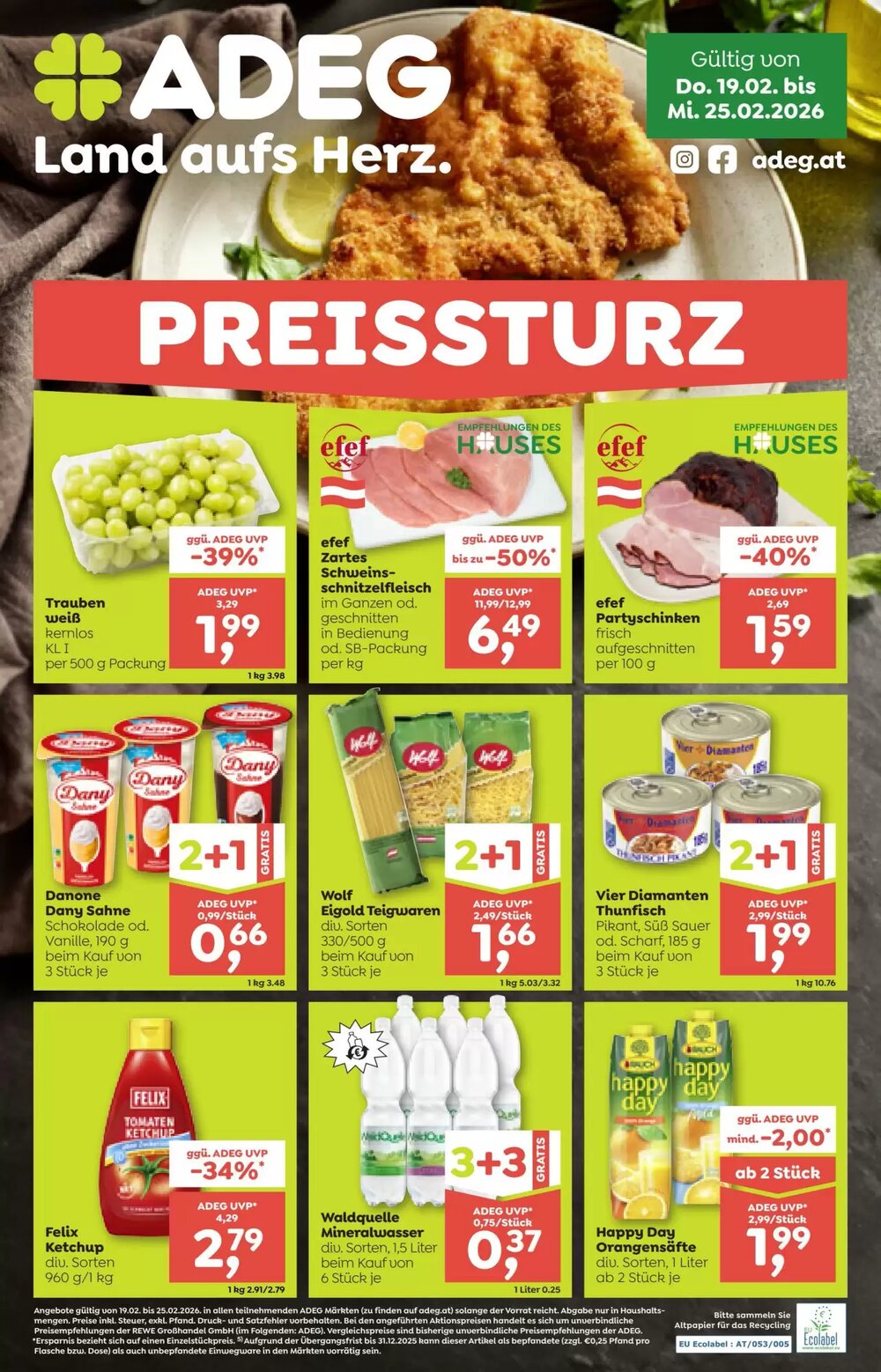 ADEG Flugblatt (ab 19.02.2026) - Angebote und Prospekt - Seite 1