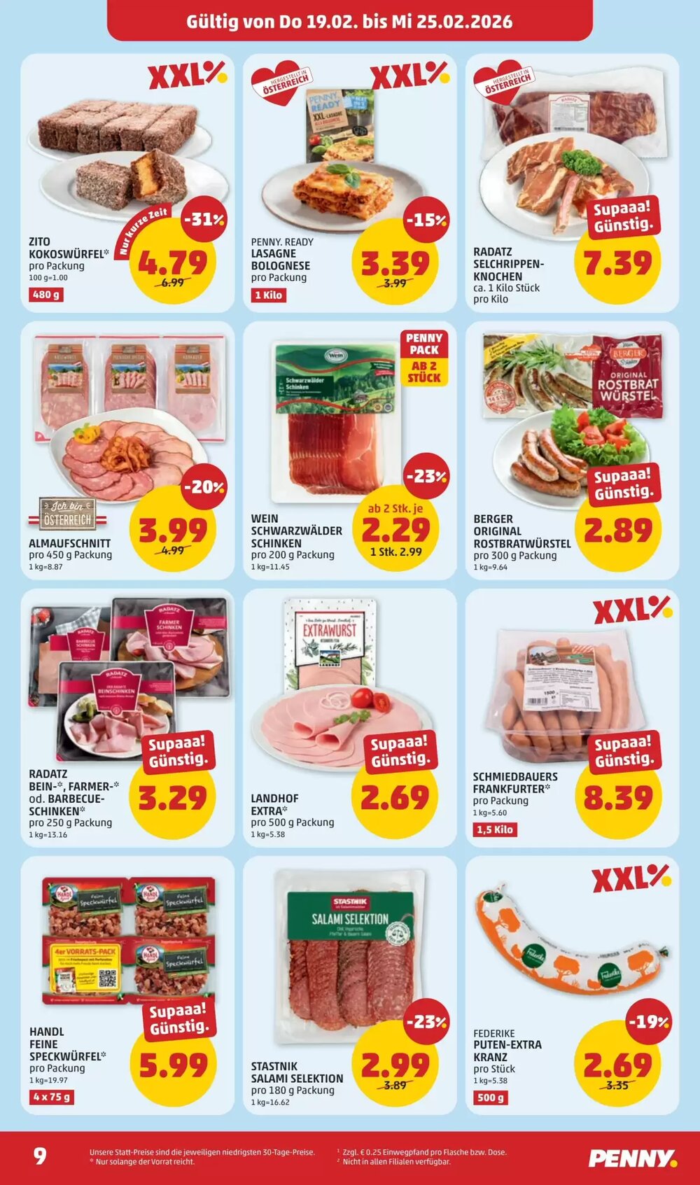 PENNY Flugblatt (ab 19.02.2026) - Angebote und Prospekt - Seite 9