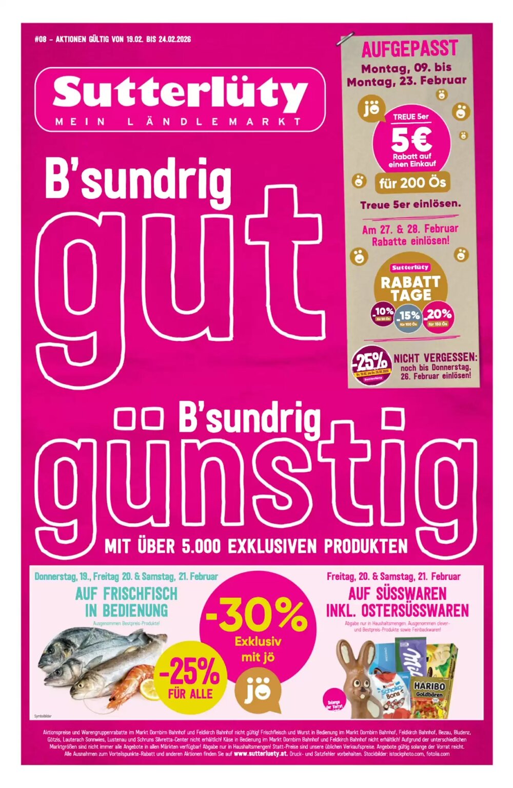 Sutterlüty Flugblatt (ab 19.02.2026) - Angebote und Prospekt - Seite 1