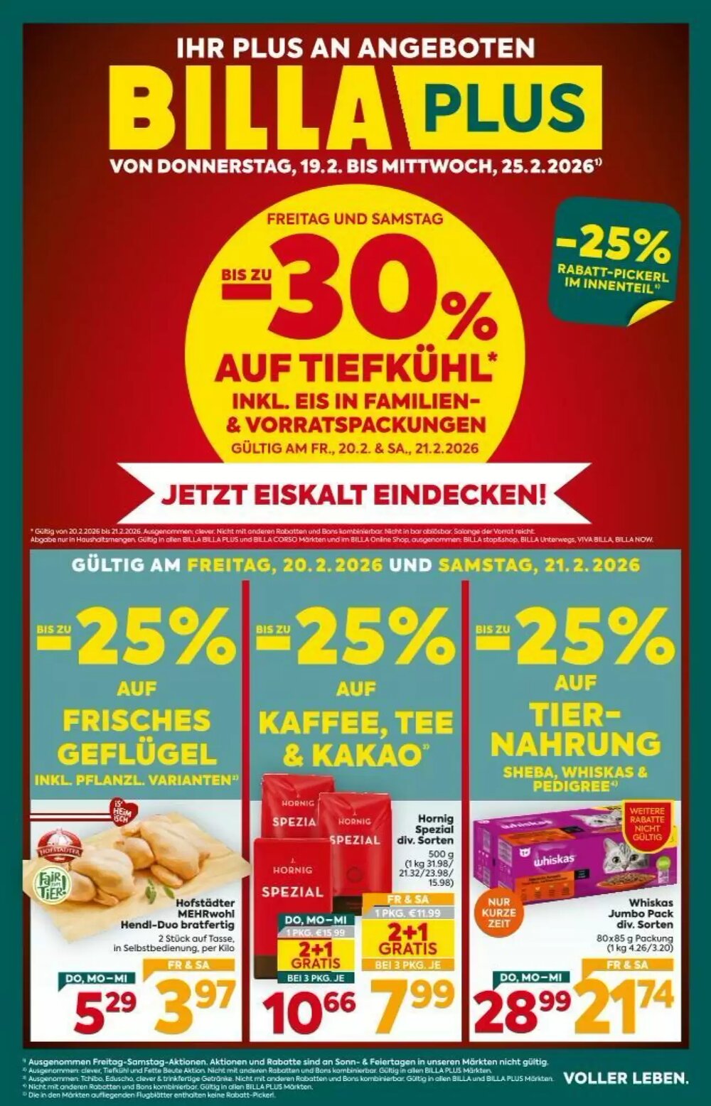Billa Flugblatt (ab 19.02.2026) - Angebote und Prospekt - Seite 1