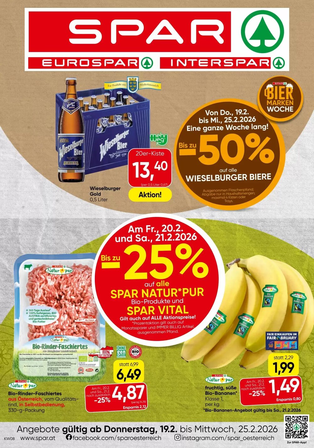 Spar Flugblatt (ab 19.02.2026) - Angebote und Prospekt - Seite 1