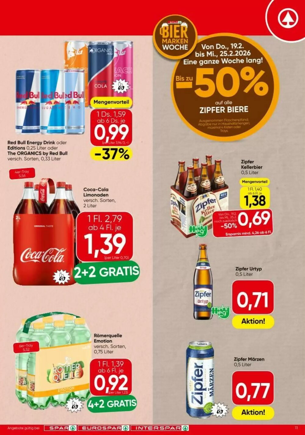 Eurospar Flugblatt (ab 19.02.2026) - Angebote und Prospekt - Seite 11
