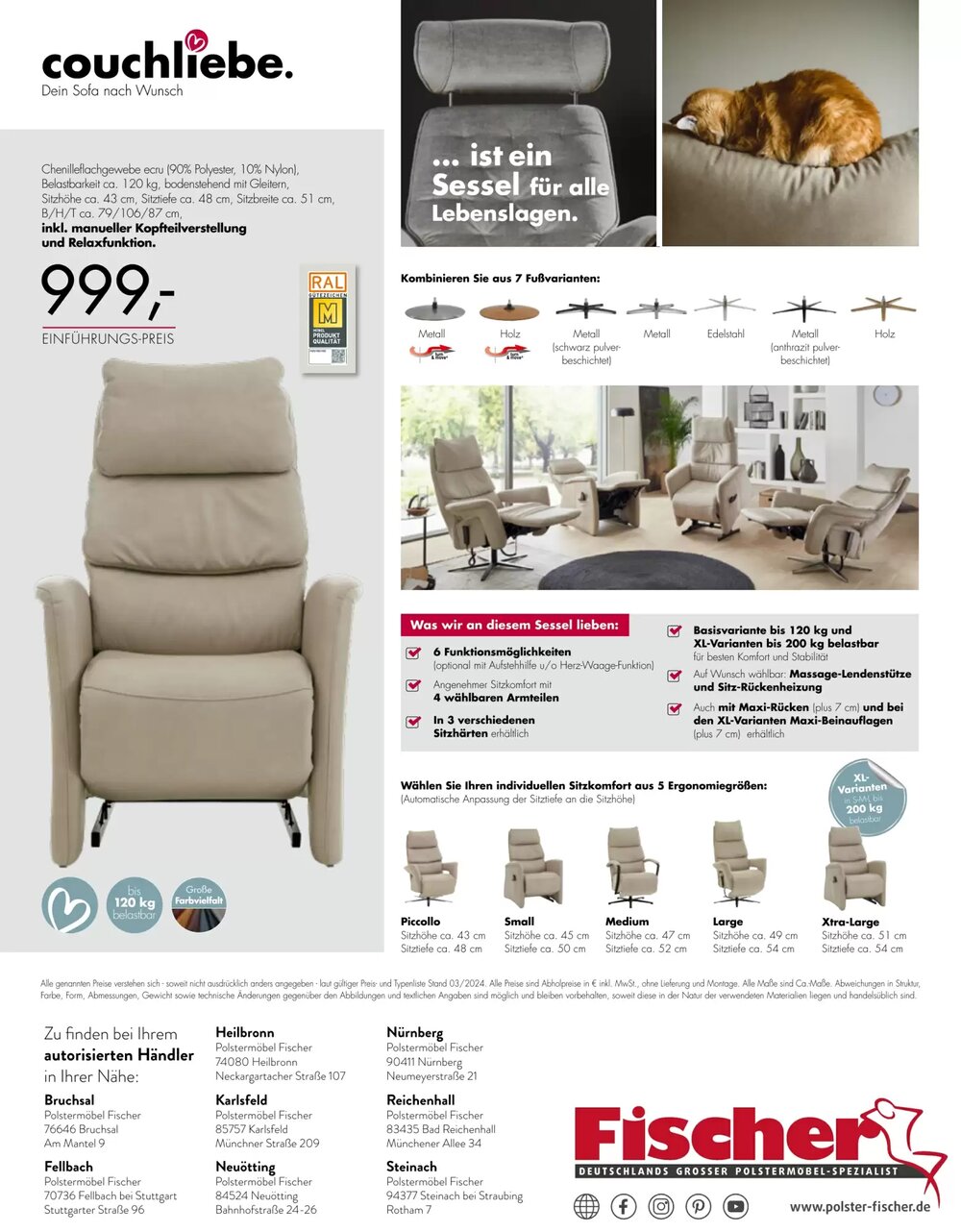 Polstermöbel Fischer Flugblatt (ab 19.02.2026) - Angebote und Prospekt - Seite 10