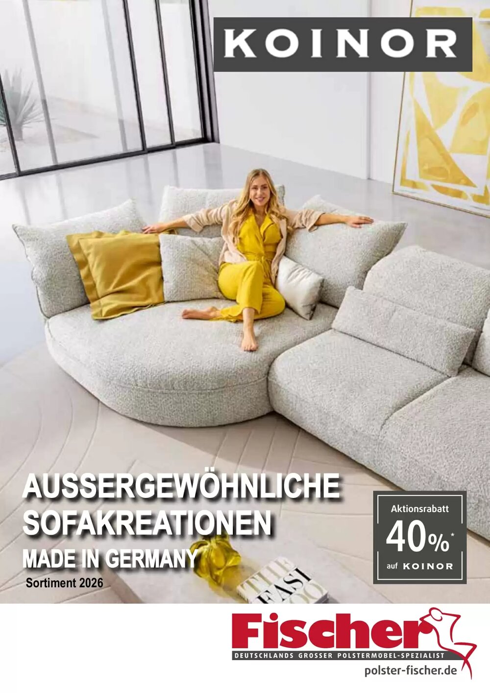 Polstermöbel Fischer Flugblatt (ab 19.02.2026) - Angebote und Prospekt - Seite 1