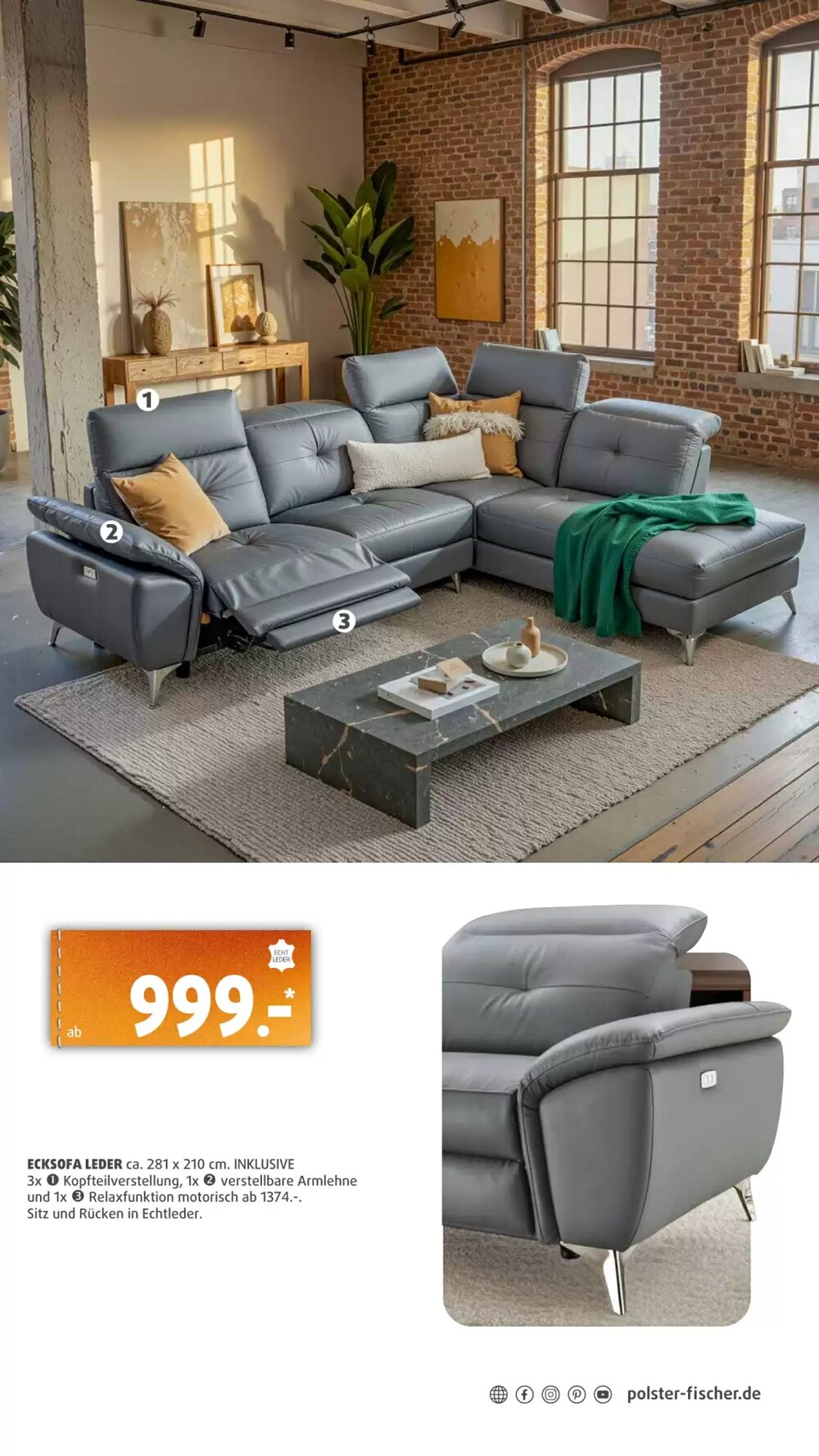 Polstermöbel Fischer Flugblatt (ab 19.02.2026) - Angebote und Prospekt - Seite 13