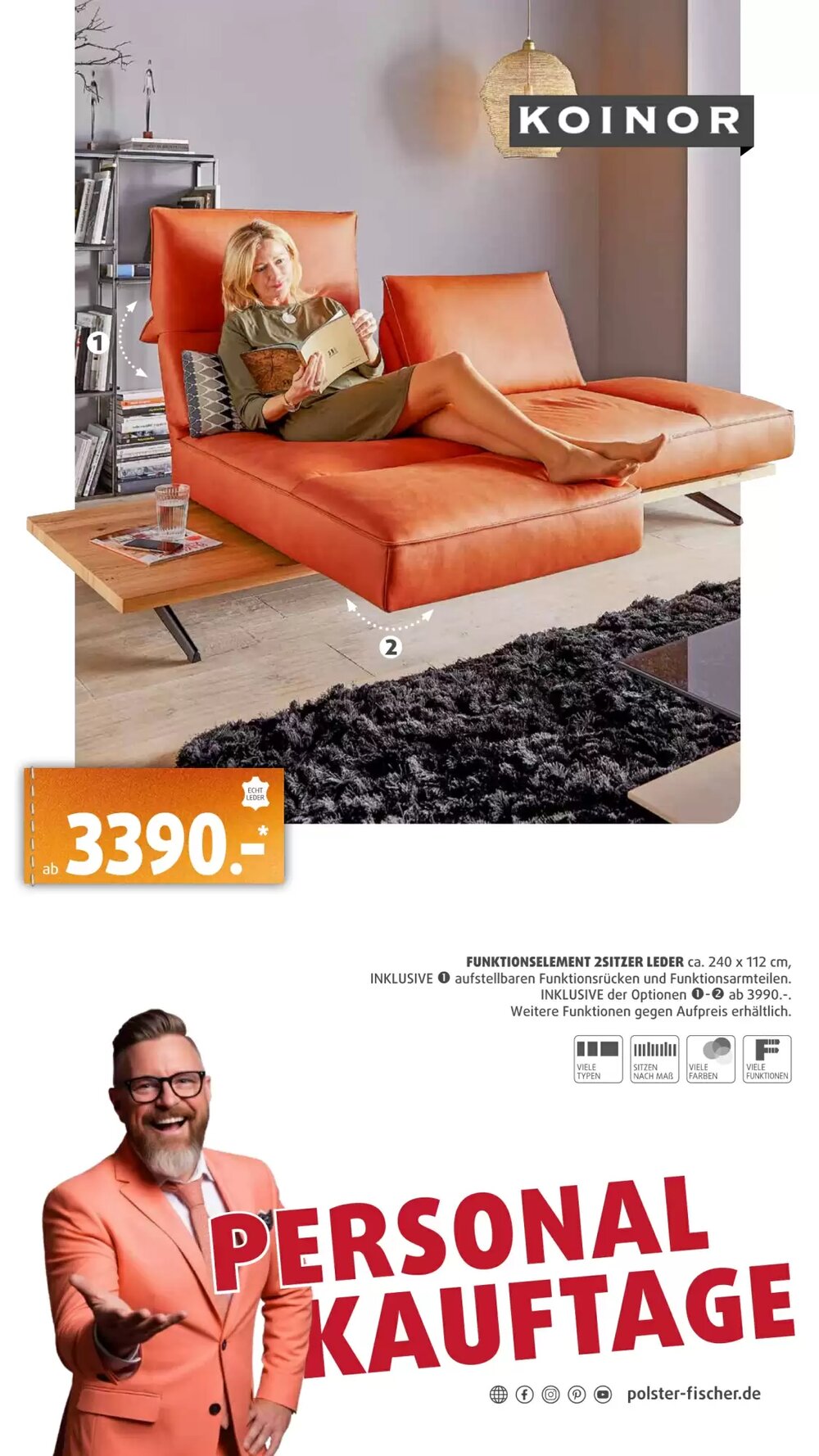 Polstermöbel Fischer Flugblatt (ab 19.02.2026) - Angebote und Prospekt - Seite 15