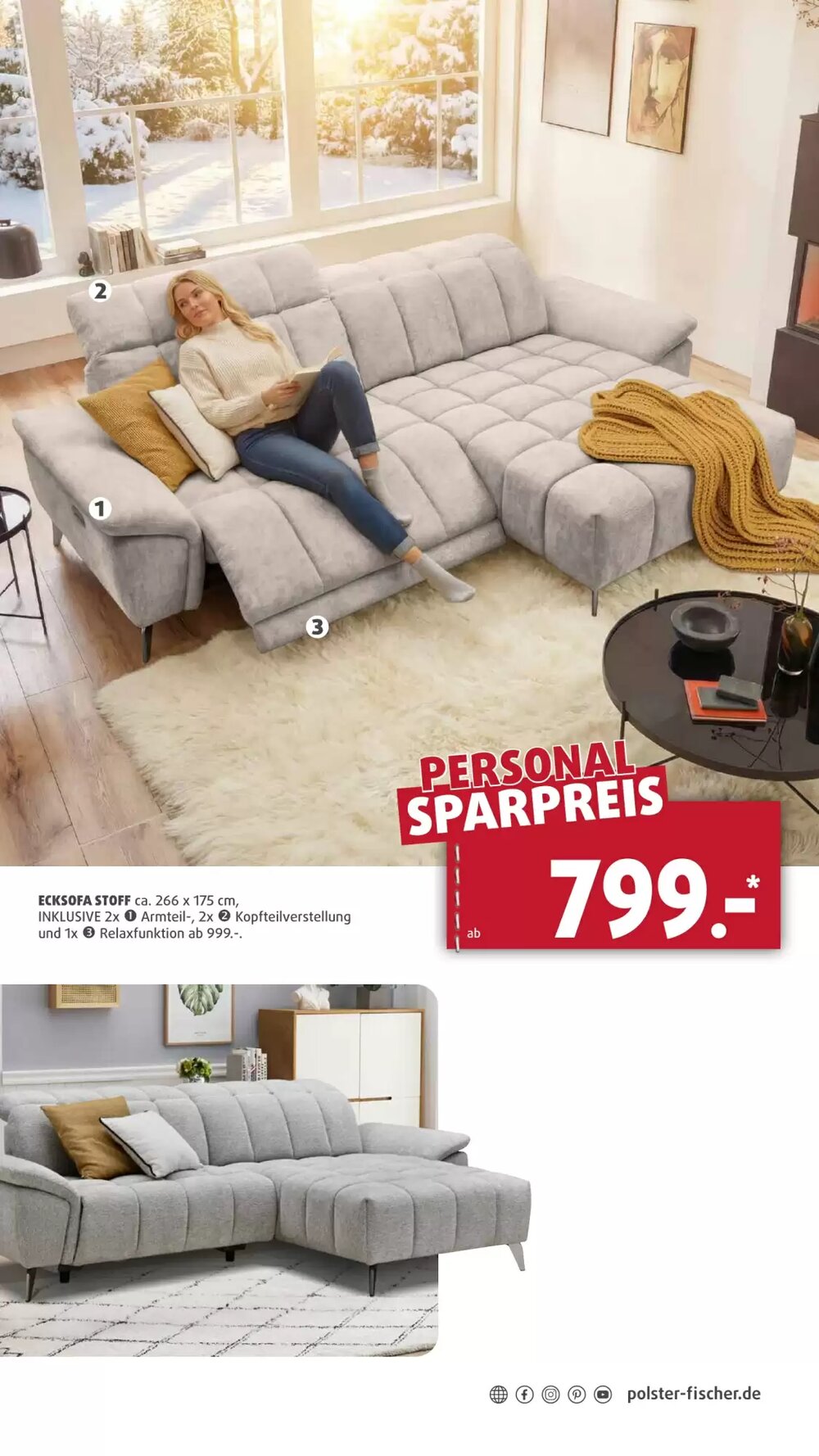Polstermöbel Fischer Flugblatt (ab 19.02.2026) - Angebote und Prospekt - Seite 8