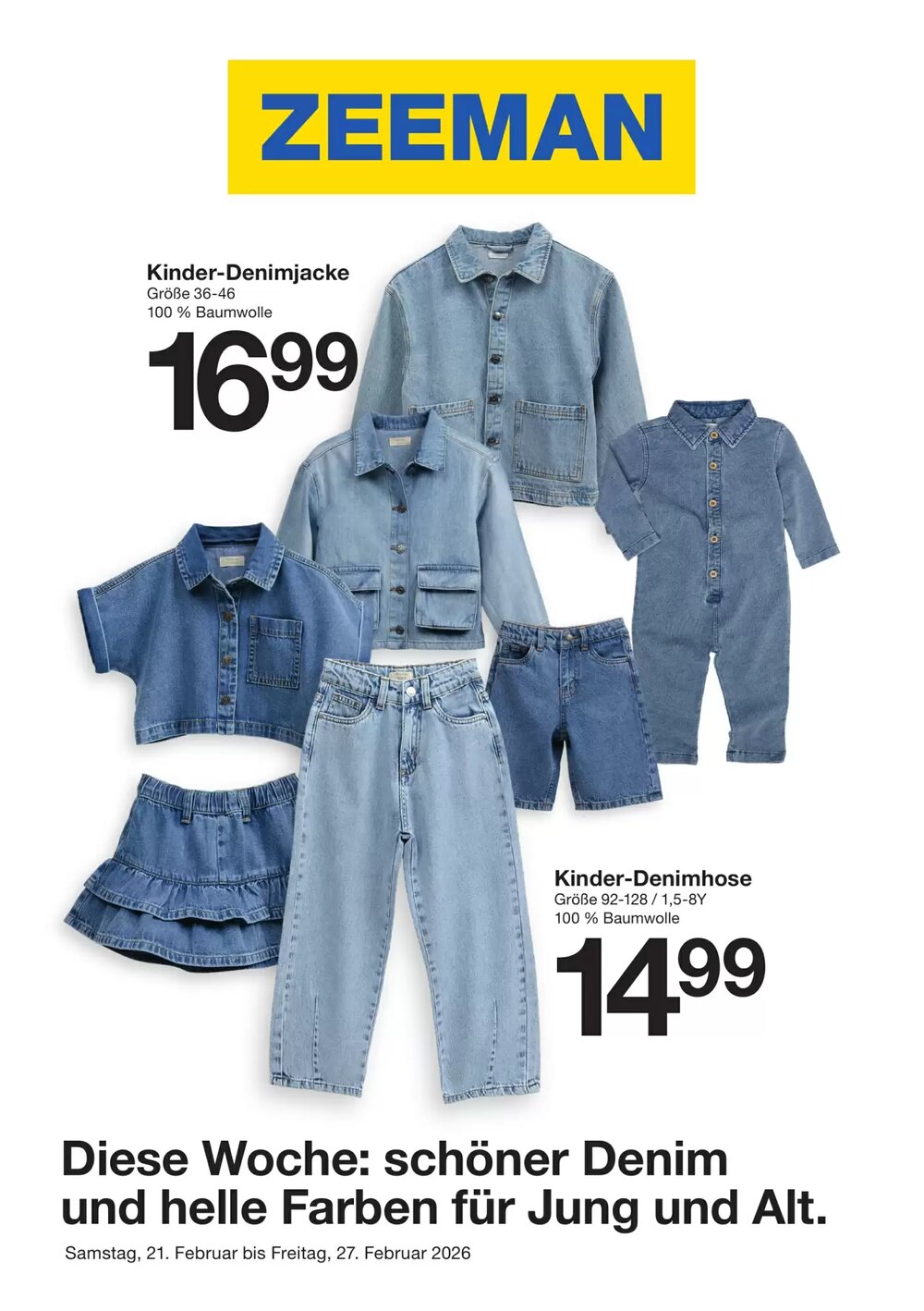 Zeeman Flugblatt (ab 21.02.2026) - Angebote und Prospekt - Seite 1