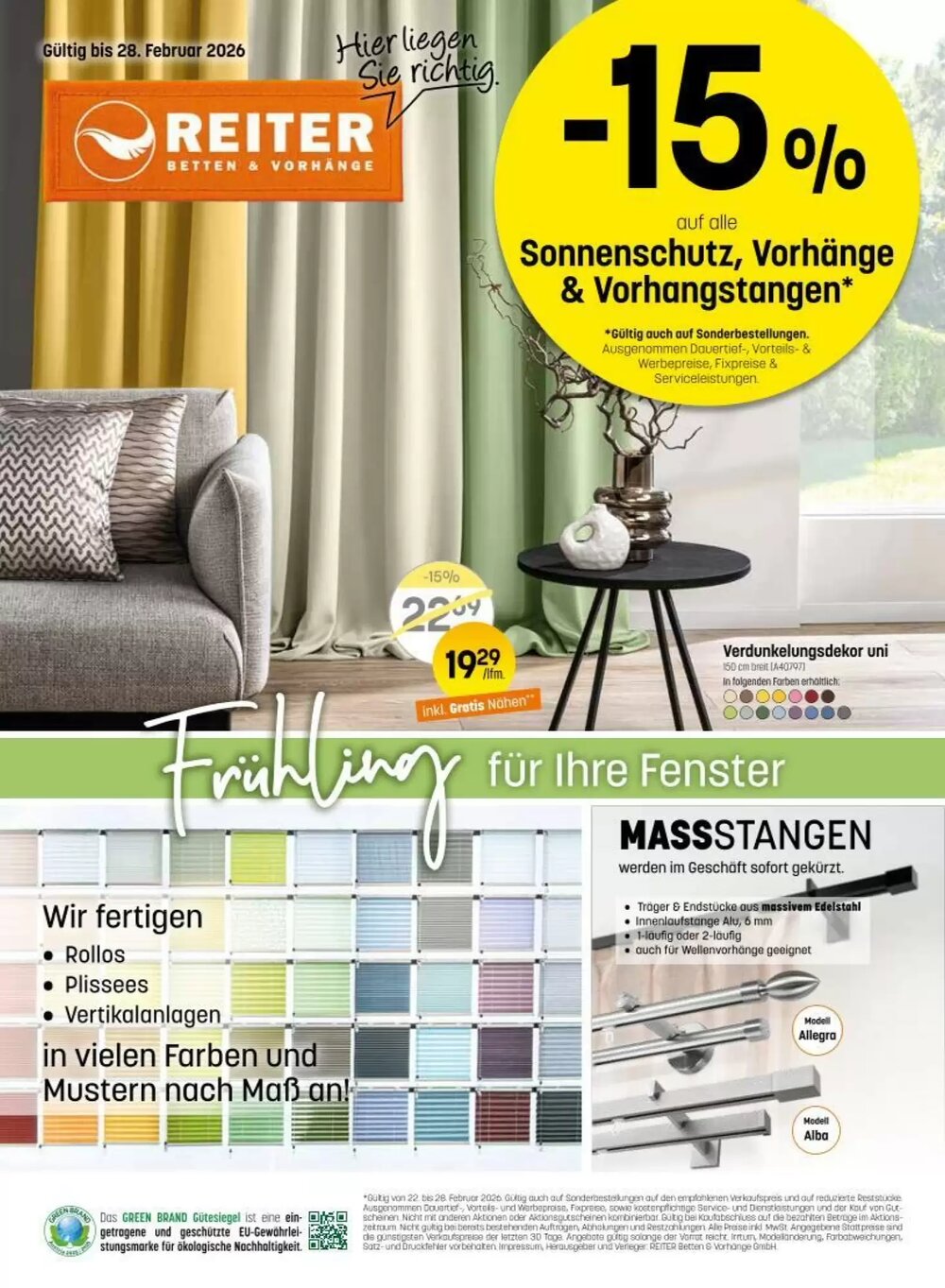 Reiter Flugblatt (ab 22.02.2026) - Angebote und Prospekt - Seite 1