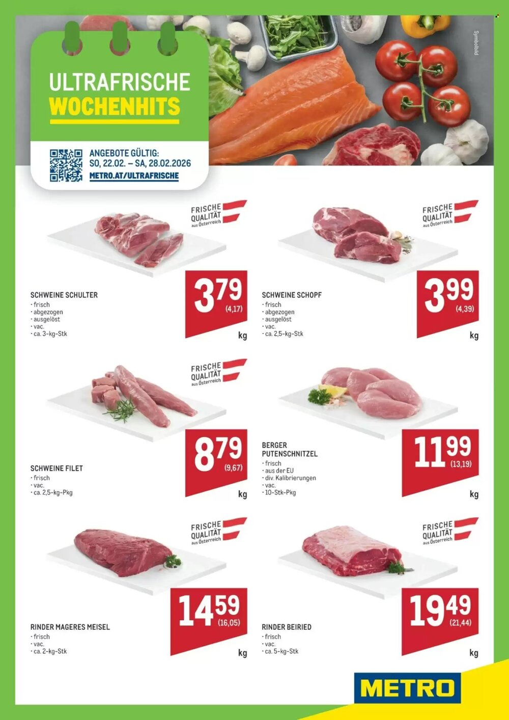 Metro Flugblatt (ab 22.02.2026) - Angebote und Prospekt - Seite 1