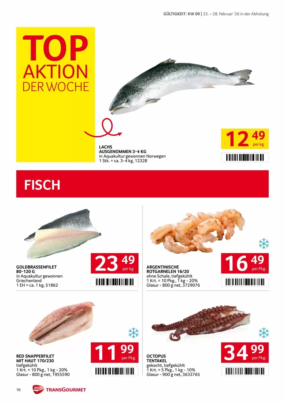 Transgourmet Flugblatt (ab 23.02.2026) - Angebote und Prospekt - Seite 10
